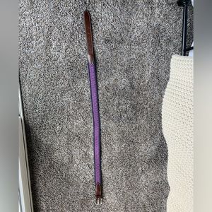 Vineyard Vines Leather And Webbing Belt